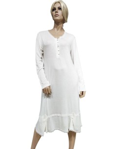 TATA' CAMICIA DA NOTTE DONNA SERAFINO MANICA LUNGA IN MODAL