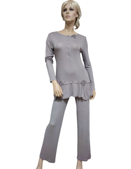 TATA' PIGIAMA DONNA, SERAFINO, MANICA LUNGA E PANTALONE LUNGO - JOSEPHINE