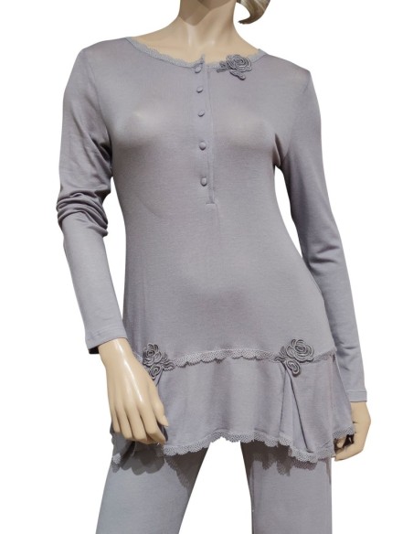 TATA' PIGIAMA DONNA, SERAFINO, MANICA LUNGA E PANTALONE LUNGO - JOSEPHINE
