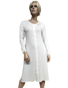 TATA' CAMICIA DA NOTTE DONNA APERTA MANICA LUNGA IN...
