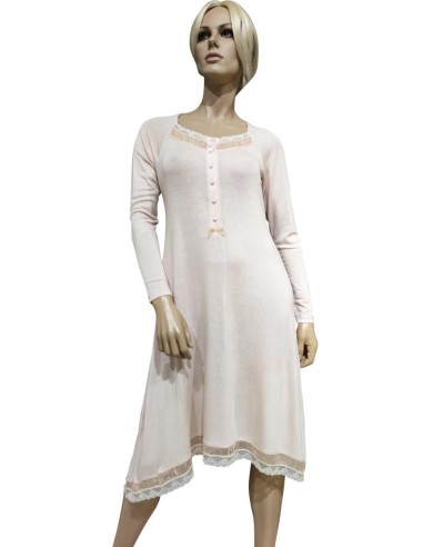 TATA' CAMICIA DA NOTTE DONNA SERAFINO MANICA...