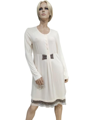 PEPITA CAMICIA DA NOTTE DONNA SERAFINO MANICA...