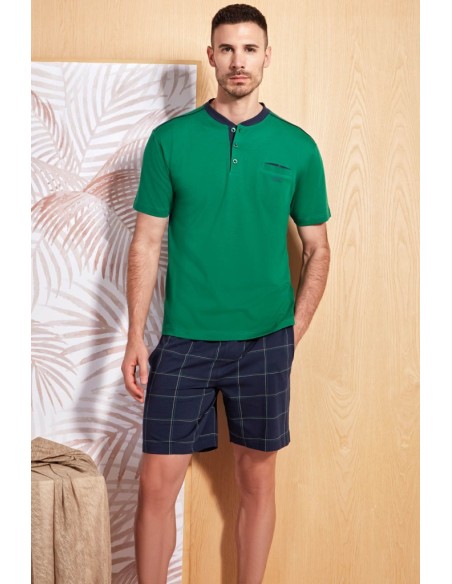 QBO PIGIAMA UOMO SERAFINO, MEZZA MANICA E PANTALONE LUNGO