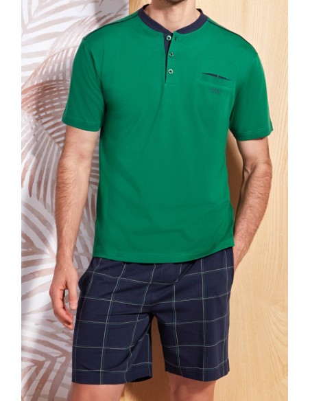 QBO PIGIAMA UOMO SERAFINO, MEZZA MANICA E PANTALONE LUNGO