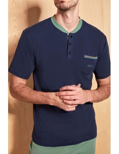 QBO PIGIAMA UOMO SERAFINO, MEZZA MANICA E...