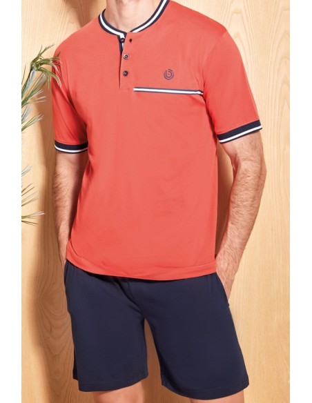 QBO PIGIAMA UOMO SERAFINO, MEZZA MANICA E PANTALONE LUNGO