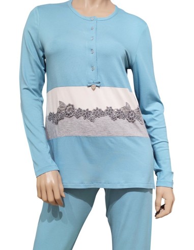 PEPITA PIGIAMA DONNA SERAFINO, MANICA LUNGA E...