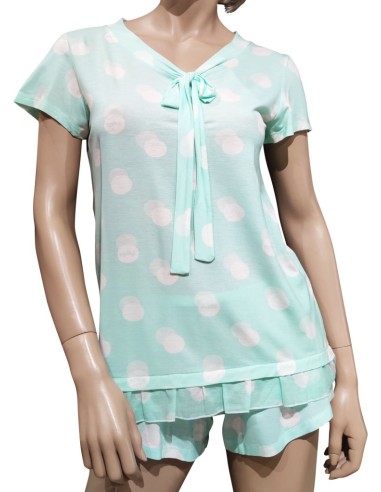 PEPITA PIGIAMA DONNA SCOLLO V MEZZA MANICA E...