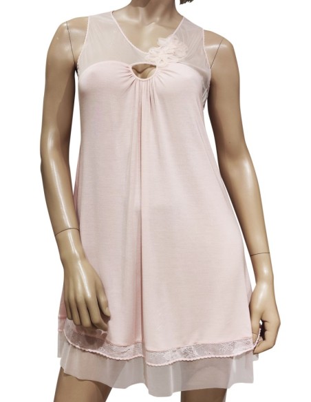 TATA' COMPLETO LINGERIE VESTAGLIA E SOTTOVESTE IN MICROMODAL - ANGELICA