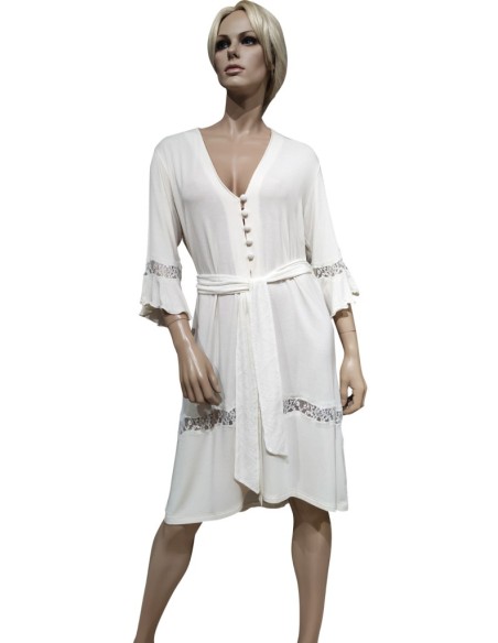 TATÀ VESTAGLIA ABBOTTONATA DA DONNA IN JERSEY, MANICA A 3/4 - GEMMA