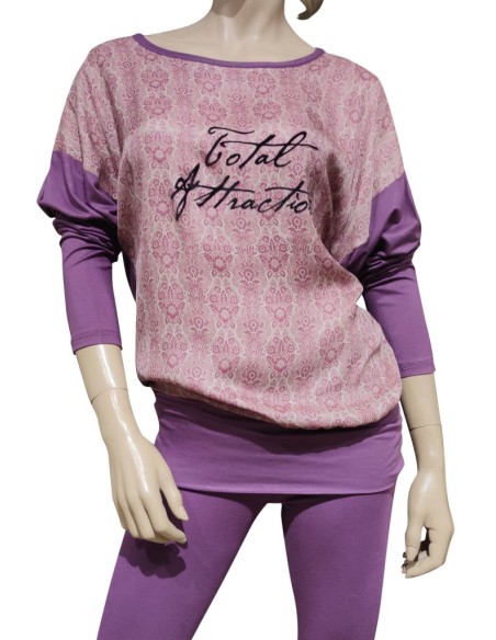 PEPITA PIGIAMA DONNA GIROGOLA, MANICA LUNGA E PANTALONE LUNGO - VELMA