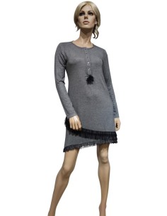 PEPITA CAMICIA DA NOTTE DONNA SERAFINO MANICA LUNGA IN... 2