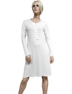 TATA' CAMICIA DA NOTTE DONNA MANICA LUNGA SERAFINO IN...