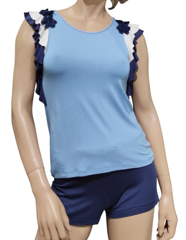 PEPITA PIGIAMA DONNA SPALLA LARGA E...