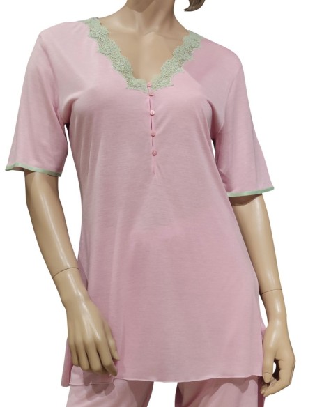 IMEC PIGIAMA DONNA SERAFINO MEZZA MANICA E PANTALONE