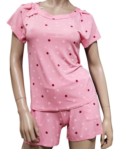 PEPITA PIGIAMA DONNA GIROGOLA MEZZA MANICA E PANTALONCINO - JAQUELINE