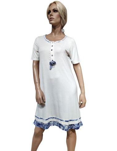 PEPITA CAMICIA DA NOTTE DONNA SERAFINO MEZZA...