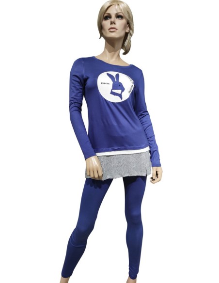 PEPITA PIGIAMA DONNA GIROGOLA, MANICA LUNGA E PANTALONE LUNGO - DODO