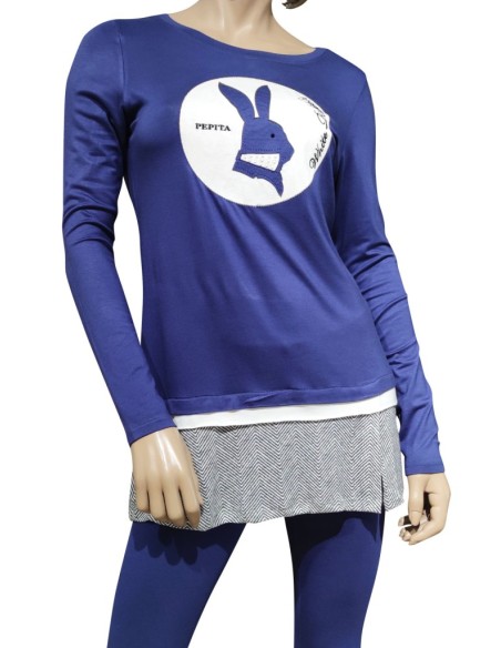 PEPITA PIGIAMA DONNA GIROGOLA, MANICA LUNGA E PANTALONE LUNGO - DODO