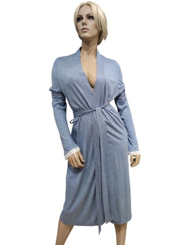 AMALUNA VESTAGLIA DONNA MANICA LUNGA IN VISCOSA