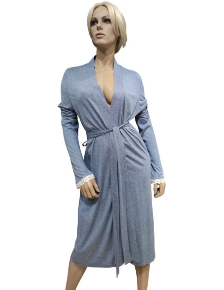 AMALUNA VESTAGLIA DONNA MANICA LUNGA IN VISCOSA