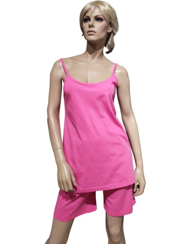 MANAM PIGIAMA DONNA SPALLA STRETTA E PANTALONCINO