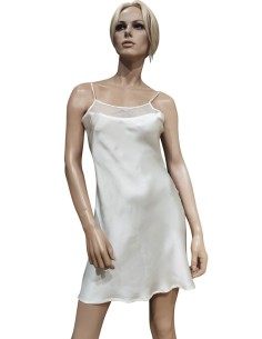 ALBA PARIGINA CORTA DA DONNA A SPALLA STRETTA IN 100% SETA