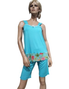 MANAM PIGIAMA DONNA SPALLA LARGA E PANTALONCINO