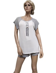 PEPITA PIGIAMA DONNA GIROGOLA MEZZA MANICA E PANTALONCINO...