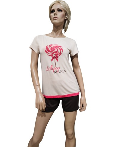 PEPITA PIGIAMA DONNA GIROGOLA MEZZA MANICA E...