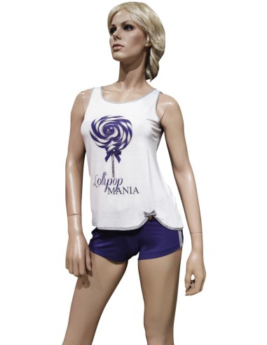 PEPITA PIGIAMA DONNA SPALLA LARGA MEZZA MANICA...