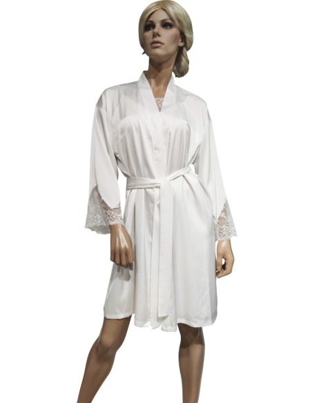 AMALUNA COMPLETO LINGERIE DONNA VESTAGLIA E SOTTOVESTE IN RASO