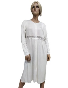 WHY NOT CAMCIA DA NOTTE DONNA APERTA MANCIA LUNGA IN VISCOSA