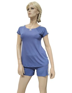 MANAM PIGIAMA DONNA GIROGOLA, MEZZA MANICA E PANTALONCINO