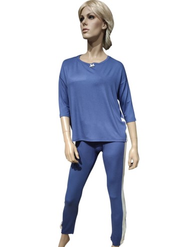 MANAM PIGIAMA DONNA GIROGOLA, MANICA LUNGA E...