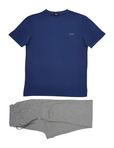 QBO PIGIAMA UOMO GIROCOLLO MEZZA MANICA E...