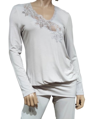 ARGENTOVIVO PIGIAMA DONNA SCOLLO V, MANICA...