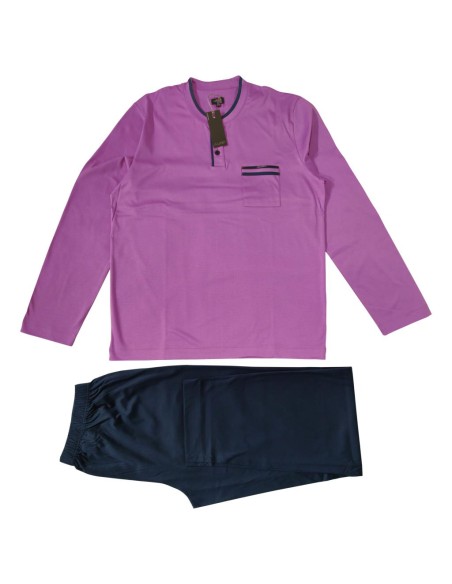 JULIPET PIGIAMA UOMO SERAFINO MANICA LUNGA E PANTALONE LUNGO