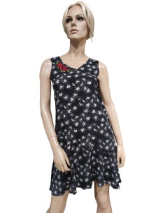 PEPITA CAMICIA DA NOTTE DONNA SPALLA LARGA IN VISCOSA -...