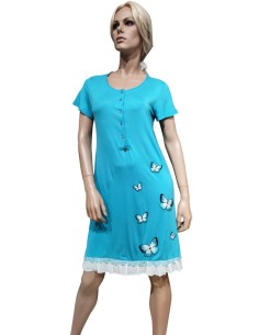 PEPITA CAMICIA DA NOTTE DONNA SERAFINO MEZZA MANICA IN...