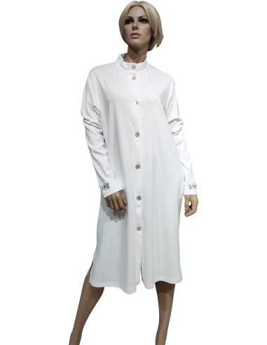 AMADINE VESTAGLIA DONNA CON BOTTONI E MANICA...