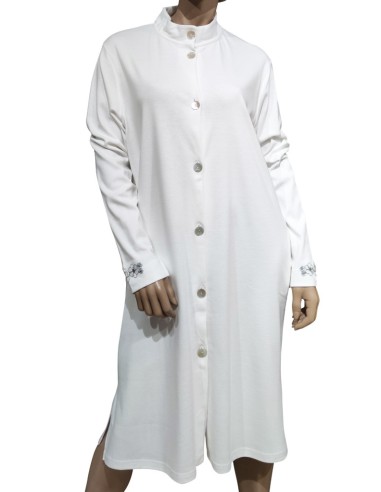 AMADINE VESTAGLIA DONNA CON BOTTONI E MANICA...