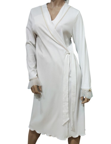 AMADINE VESTAGLIA DONNA MANICA LUNGA IN PURO COTONE