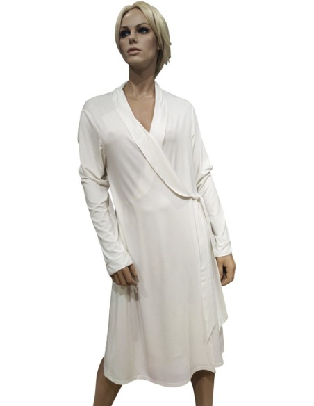 AMADINE VESTAGLIA DONNA SCIALLATA MANICA LUNGA IN VISCOSA