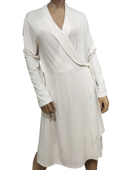 AMADINE VESTAGLIA DONNA SCIALLATA MANICA LUNGA IN VISCOSA