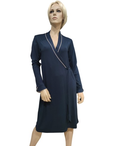 AMADINE VESTAGLIA DONNA MANICA LUNGA IN VISCOSA