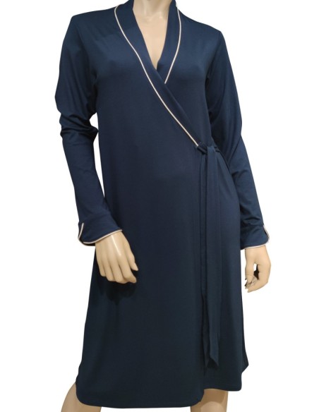 AMADINE VESTAGLIA DONNA MANICA LUNGA IN VISCOSA