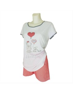 LIU JO PIGIAMA DONNA GIROCOLLO MEZZA MANICA E PANTALONE...