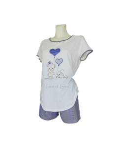 LIU JO PIGIAMA DONNA GIROCOLLO MEZZA MANICA E PANTALONE... 2