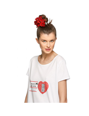 LIU JO PIGIAMA DONNA GIROCOLLO MEZZA MANICA E...